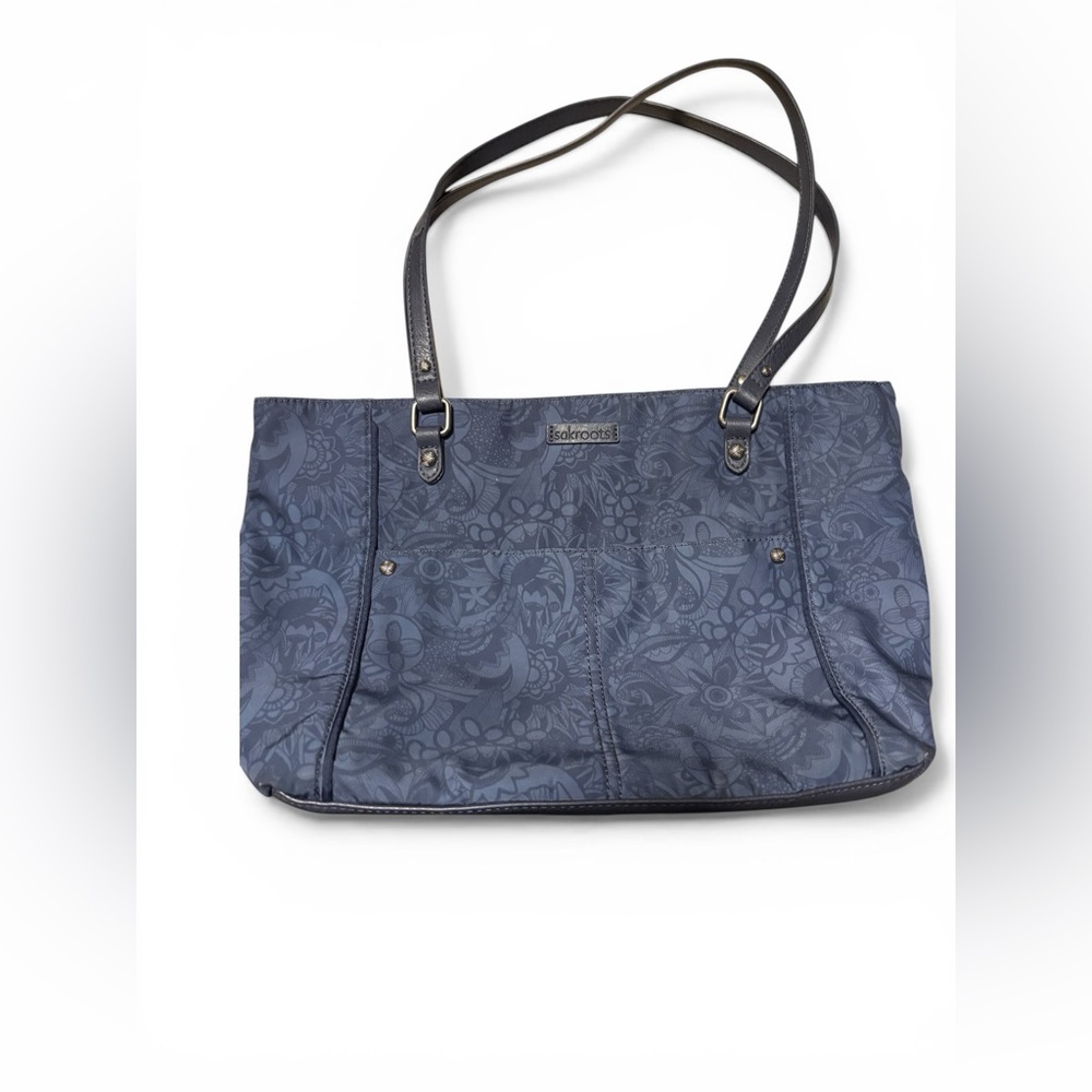 SakRoots Metro Tote ECO TWILL Indigo Tonal Spirit Desert Blue Gray Bag Travel
